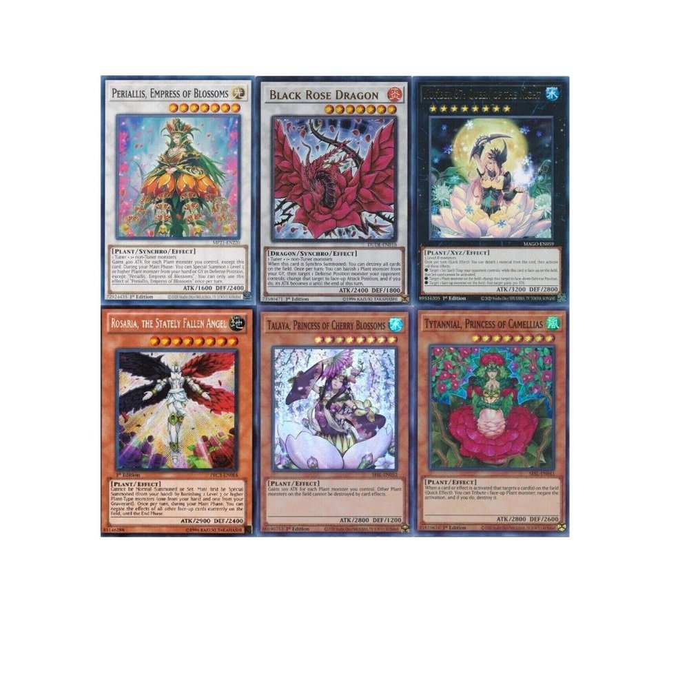 Yugioh Plant Princess Budget Deck - Splendid Rose - Tytannial - 52 Cards - NM